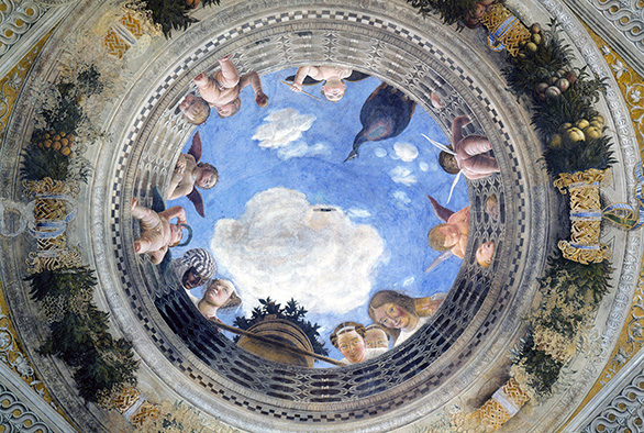 I Viaggi di Giorgio Mantova Andrea Mantegna Camera Picta part. soffitto bis oculo BB h10 jpg